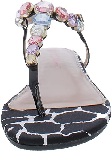 Betsey Johnson Women's Jamari Sandal, Black Multi, 6.5 | Image 5