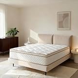 Queen Size Mattress 10 Inch, Hybrid Mattress in a Box with Individually Pocketed Coils for Motion Isolation, Medium Firm Pressure Relief, Cooling Gel Memory Foam, CertiPUR-US Certified