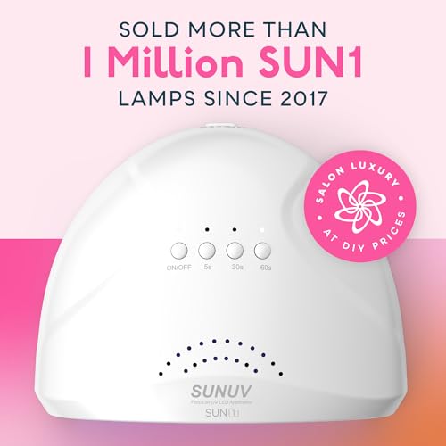 SUNUV UV LED Nail Lamp, Gel Light for Nail Polish UV Dryer with 3 Timers SUNone White - Image 3