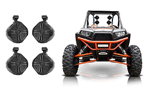 Rockville (2) Pair RWB80B Black 8