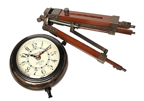 Reloj de escritorio para regalo original de oficina y salón con trípode 4