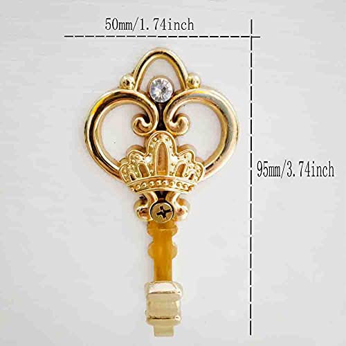 Cucumis Crown Curtain Wall Hook Household Clothes Hanging Hook Window Drapery Medallion Holdbacks, Curtain Tiebacks, Wall Hook, Tassel Holder 1 Double (Gold) #TOP1