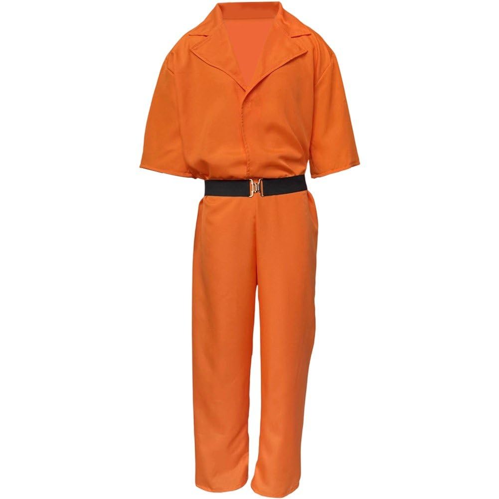 Combinaison de prisonnier pour cosplay et jeux de rôle en soirée