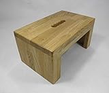 Holzbank Hocker Blumenständer Fußbank Eiche