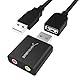 SABRENT Aluminum USB Externe Soundkarte, USB auf Klinke 3,5mm, Kopfhörer auf Klinke, Audio zu USB Adapter (AU-EMCB)