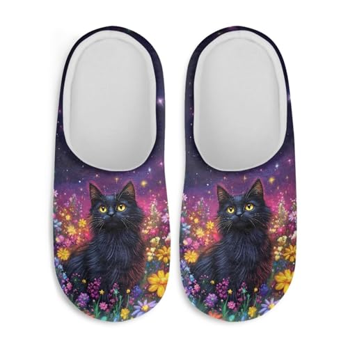 Womens Mens House Slippers Soft Fuzzy Indoor Bedroom Shoes Lightweight Winter Warm Cozy Slip-on Slippers2