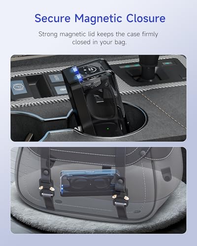 Image of Magnetic Charging Case for Ray-Ban Meta Gen 1 & 2, 3000mAh Power Bank | Fits Gen 1 & 2 Wayfarer, Headliner, Skyler | Gen 2 Blayzer /Scriber Optics | Oakley Meta HSTN | Up to 10 Recharges for Travel