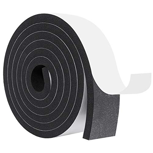 Insulation Foam-1 Rolls, 2 Inch Wide X 3/8 Inch Thick Adhesive Foam Strips