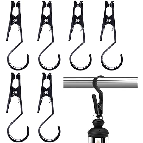 YUSHOTL 6 Stück Anti-Rutsch Stiefelklammer Haken Klemmhaken Sockenklammern Handtücher Clips Wäscheklammer Handtuchhaken Vorhang Clips Zelte Clip Cover