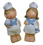 Größe: je ca. 18 x 7 x 6 cm Generisch 2er Set Matrose Kinder 18 x 7 x 6 cm Strand Maritim Figur Deko B-G K 21