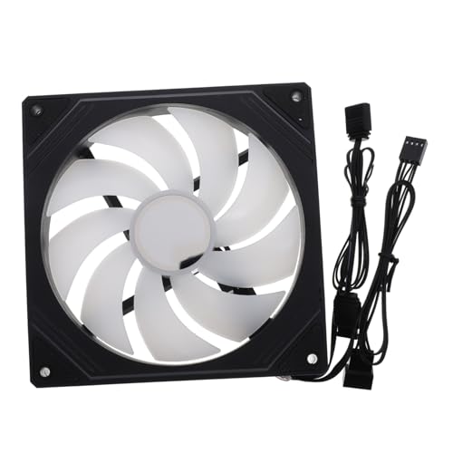 Ventilador de escritorio para PC con espejo e iluminación en zona de juegos