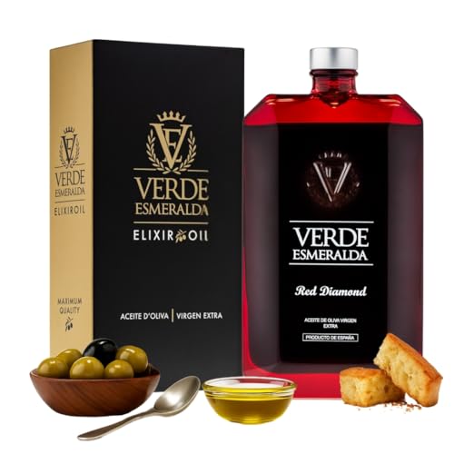 Verde Esmeralda - Olio Extra Vergine di Oliva - Picual 500ml (500ml, Red Diamond)