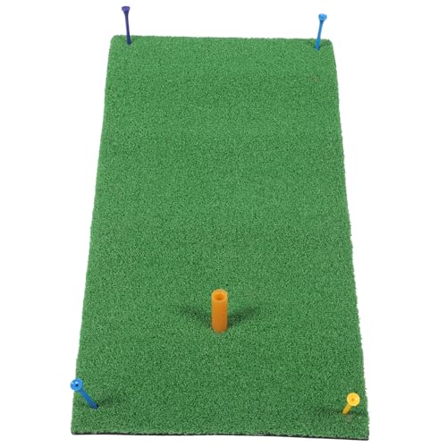 GALPADA 1Set Portable Golf Training Mat Artificial Turf for Indoor Practice Durable Golf Hitting Mat for Beginners and Professionals for Family and Friends Games