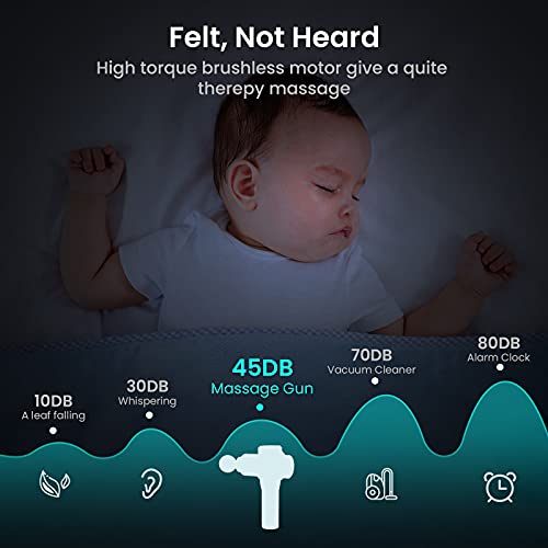 Massagepistool, Massage Gun Draagbare Spiermassager met Diepe Weefsels, Ultrastille 30 Snelheden Optionele Modi… - Afbeelding 5