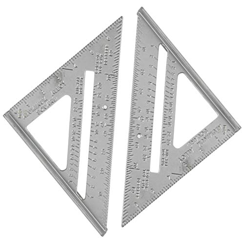 STOBOK Carpinteiro Triângulo Régua Liga de Alumínio Carpinteiro Quadrado Ferramentas de Carpintaria