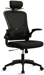 Cadeira Ergonômica Mesh com Apoio Lombar, Encosto Ajustável e Braços Reguláveis – Conforto por Horas no Home Office