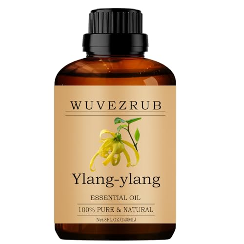 Wuvezrub Ylang-Ylang Essential Oil 240ml for Diffuser, DIY & Home Spa