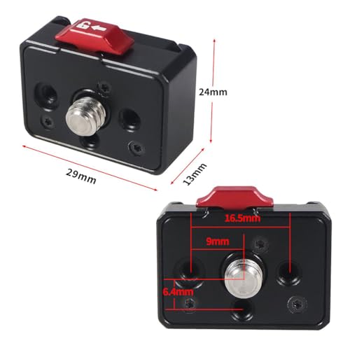 Image of Mini Quick Release Mount for SLR Rabbit Cage Sports Camera SmartCloud Stabilizer Cell Phone Clip Etc. (Plate)