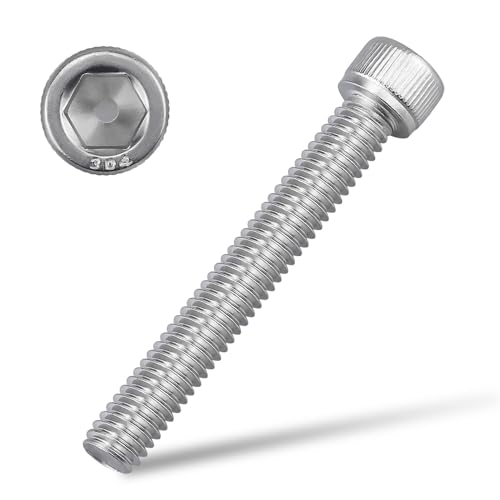 Vis à tête cylindrique 1/4-20 x 1-3/4 filetage partiel en acier inoxydable 304