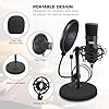 Pyle USB Condenser Microphone Kit – PC Gaming Mic with Pop Filter, Stand, and Case, Plug & Play USB Microphone for Streaming, Podcasting, Recording, YouTube & Desktop Use #4