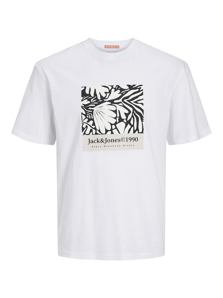 JACK & JONES Boys Jormarbella AOP Branding Tee Ss Cr Jnr T-Shirt