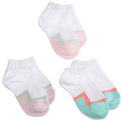 Jefferies Socks Girls 2-6x Fuzzy Toes Low Cut