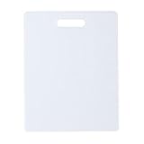 FARBERWARE Reversible Plastic Cutting Board, 8x10 Inch, White, Dishwasher Safe, Non-Porous and Durable for Chopping, Slicing, Prep, Easy to Store