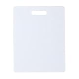 FARBERWARE Reversible Plastic Cutting Board&comma; 8x10 Inch&comma; White&comma; Dishwasher Safe&comma; Non-Porous and Durable for Chopping&comma; Slicing&comma; Prep&comma; Easy to Store