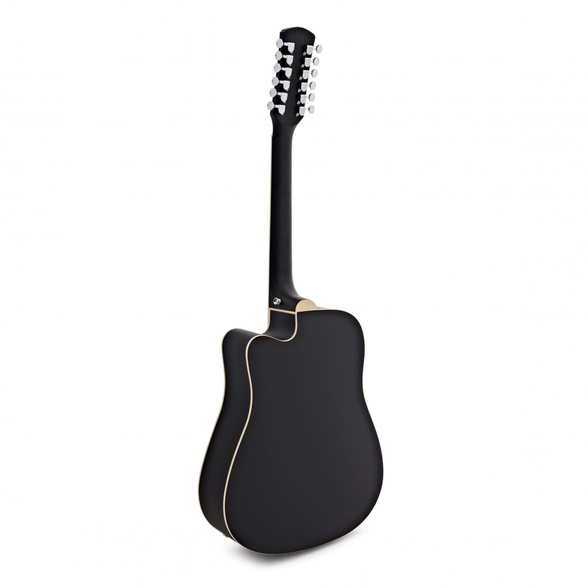 Chitarra Elettroacustica Dreadnought a 12 Corde di Gear4music, Nero