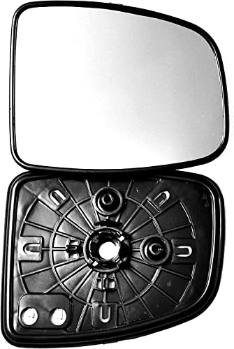 LT2CP Replacement Heated Wing Mirror Glass for Honda Jazz and City 2013-2019 Right UK Driver Side Clip-On Clear