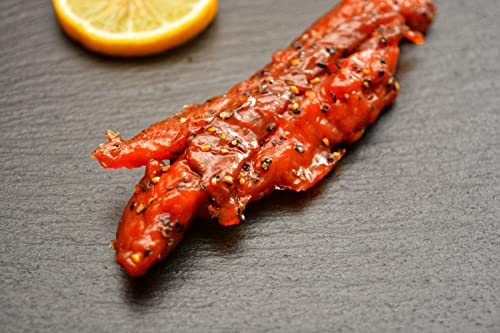 Wild Caught Candied Smoked Salmon Indian Candy Canadian Smoke Salmon (1 Lbs)