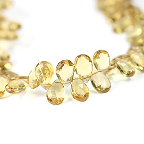 Quartz Champagne briolettes poire pour créer un cadeau personnalisé