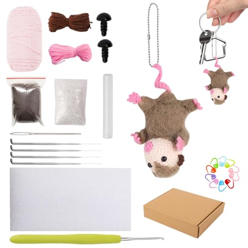 Kit de fieltrado de aguja hecho a mano, kit de fieltrado para principiantes,Juego de colgantes de muñecas hechos a mano para principiantes | Kit de manualidades de tamaño compacto para Nata