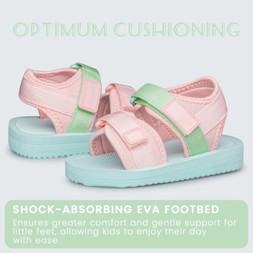 Image of BNV Toddler Little Kid Sandals Boys Girls Adjustable Strap Open-Toe Summer Outdoor Unisex Child Sport Beach Sandals(Toddler /Little Kid /Big Kid)