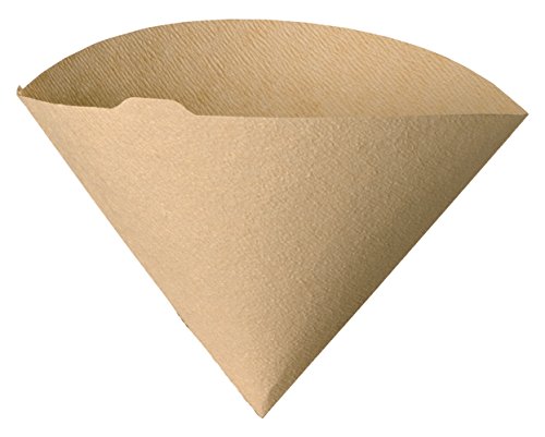 Hario V60 Ceramic Coffee Dripper Pour Over Cone Coffee Maker Size 02, White & V60 Paper Coffee Filters Single Use Pour Over Cone Filters Size 02, Natural, 100 Count #TOP5