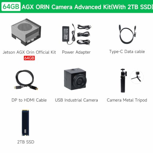 Image of Official Jetson AGX Orin 64GB Developer Kit 275 Tops, with 2TB SSD AI Embodied Intelligence Development Provides AI Large Models /Ubuntu