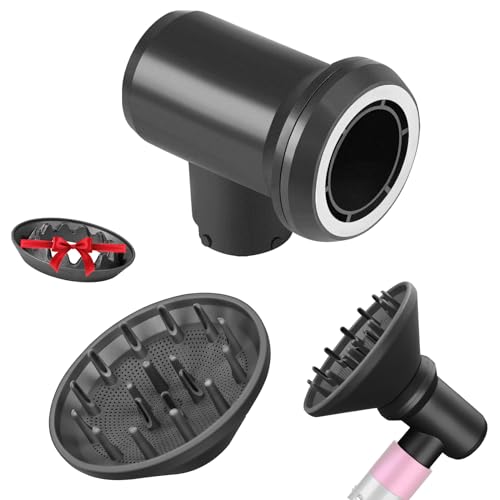 YTCHYYSK Upgraded Diffuser Attachment and Adaptor Replacement for Dyson Airwrap Converting Styler To Hair Dryer, Gift for Women Girls (Light Gray)