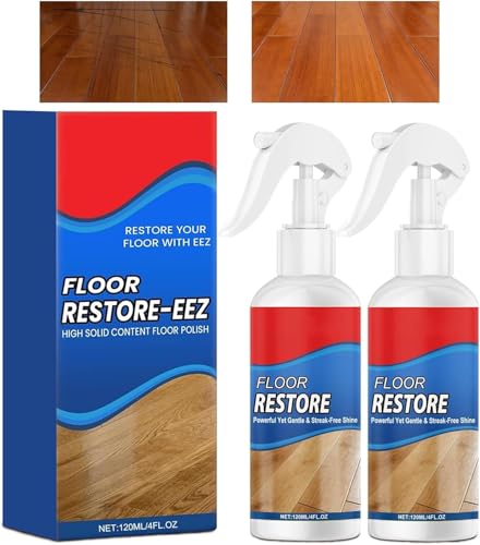 2 PCS Floor Restore Eez 120ml Parkett Renovierer Kratzer Esszimmer Bad Arbeitszimmer Erneuert Schützt Glänzt Holz Laminat Vinylböden | Effektive Kratzerausbesserung Glatter Oberfläche