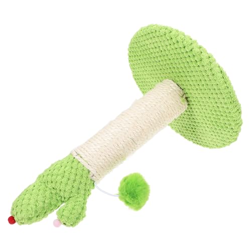 Rascador vertical decorativo para gatos en forma de cactus de sisal natural miniatura 1