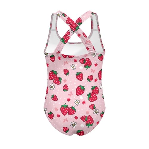 Image of JEOCODY Swimsuit for Girls One Piece Bathing Suit for Teens Crossback Hawaiian Beach Swimwear
