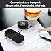20-Pack Fingerprint Pads, Portable Black Ink Stamp for Id Security and Legal Documentation, Easy to Use