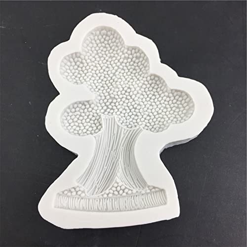 Molde de silicona para fondant de chocolate en forma de árbol miniatura 2