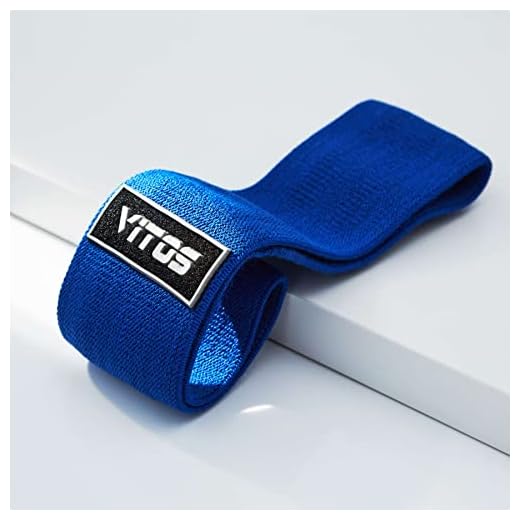 Vitos Resistance Exercise Workout Hip Band | for Men Women Soft Fabric Non Slip Design Bands Clothe Fitness Loop Circle Exercise Legs Butt (Blue Medium)