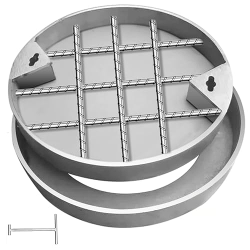 Couvercle de fosse septique rond en acier inoxydable 30 cm pour regard de cour