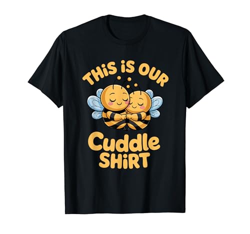���킢���I�̃J�b�v���̖ʔ����}�b�`���O��������߂� Cuddle Cute Bee Couple Funny T�V���c