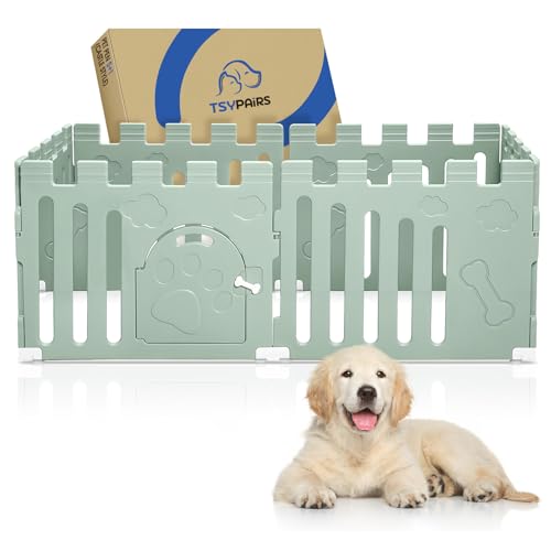 Dog Playpen with Door, 6-Panel 24