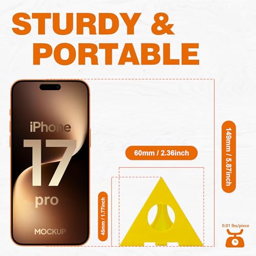 KATA Painters Pyramid Stands: 36pcs Painting Pyramids Stands for Cabinet Doors Paint & Pouring - Mini Triangle Cone Paint Tripods for Canvas Risers Support - Art DIY Woodworking Tools Accessories