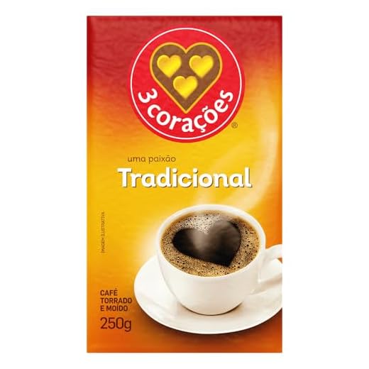 3 Corações Café Torrado E Moído Tradicional À Vácuo 250G