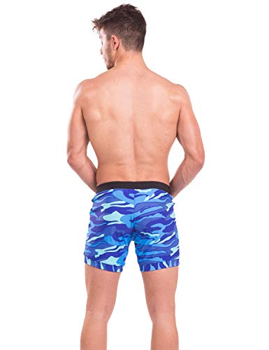 Taddlee Men Swimwear Swimsuits Flower Print Surf Board Boxer Shorts Trunks Long3