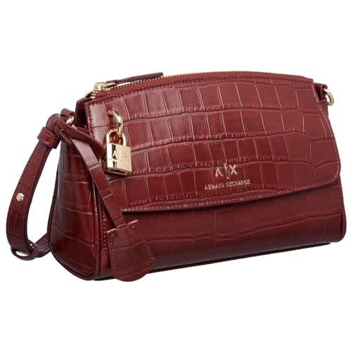 A|X Armani Exchange Para Mujer. XW000304AF17154UA343 Bandolera Grabada Granate (Osfa), Casual, PoliéSter - 2